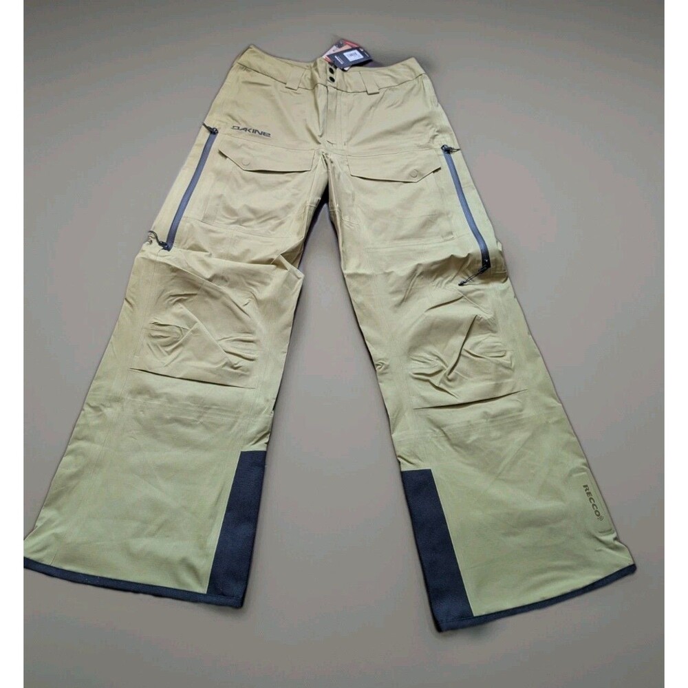 DAKINE Sender Stretch 3L Ski Snowboard Pants Mens Small Earth Green RECCO NWT